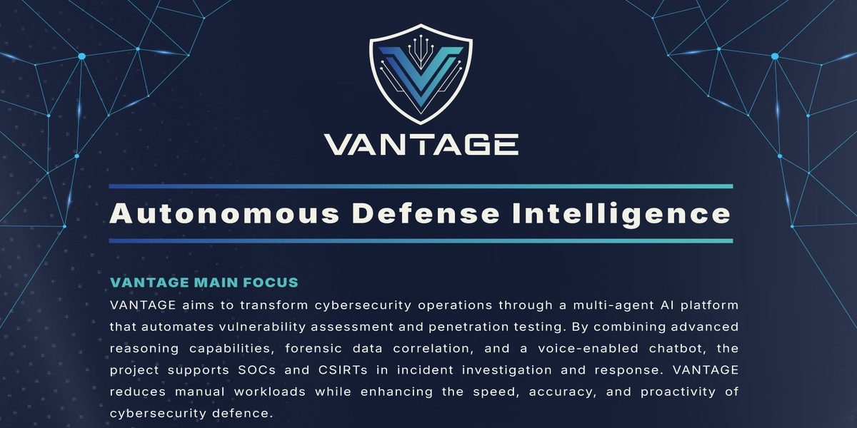 VANTAGE EU project — Autonomous Defense Intelligence, funded by ECCC