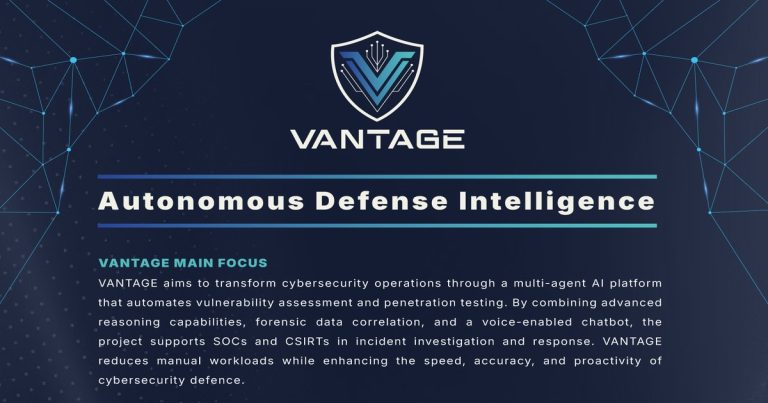 VANTAGE EU project: Autonomous Defense Intelligence, funded by ECCC